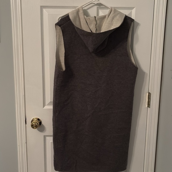 🎁Longline hooded sweater vest - Picture 2 of 4